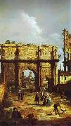 Bernardo Bellotto Arch of Constantine oil on canvas